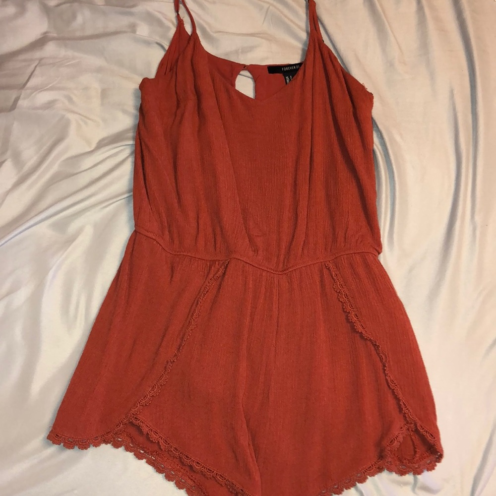 Forever 21 rust romper!